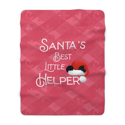 Santa's Helper - Sherpa Fleece Blanket