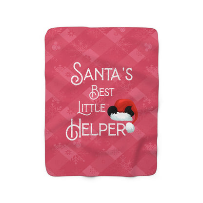 Santa's Helper - Sherpa Fleece Blanket