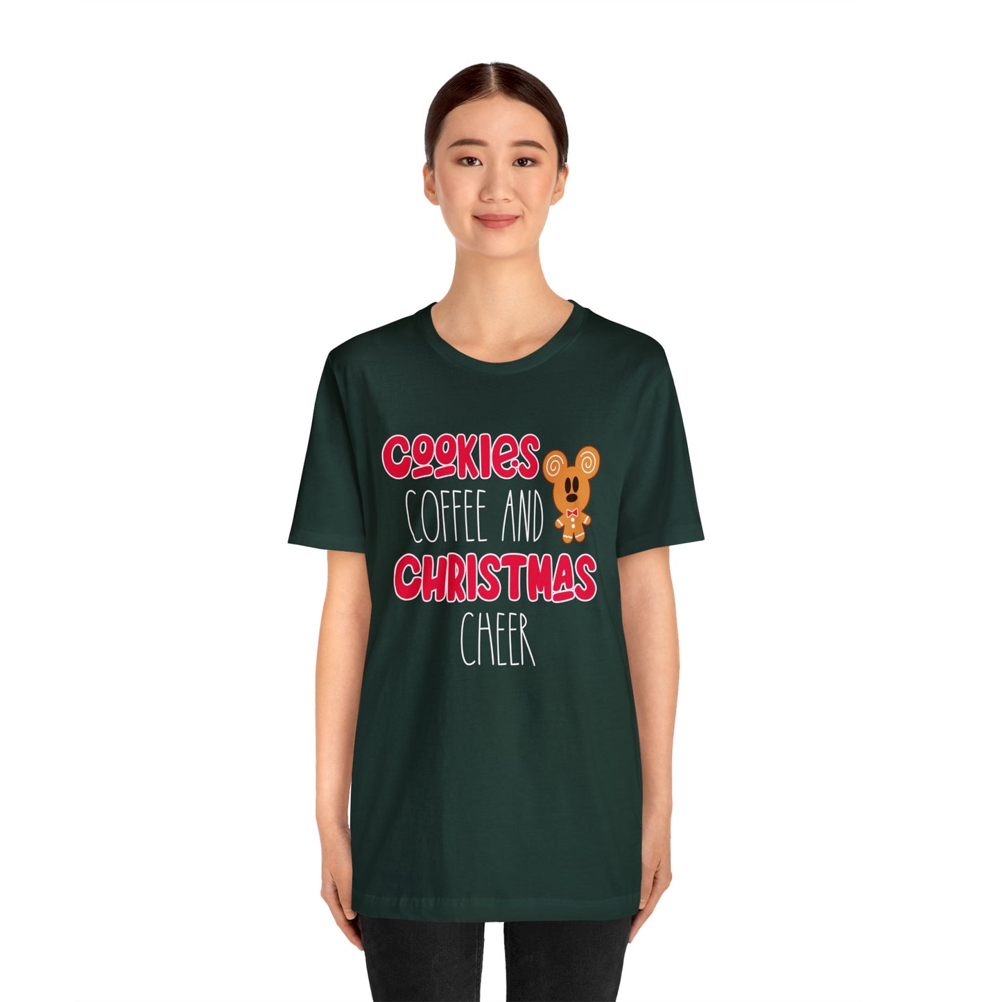 Cookies Coffee & Christmas - Jersey T-Shirt
