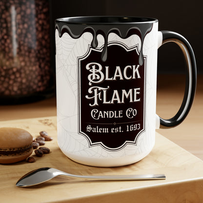 Black Flame Candle - Coffee Mug