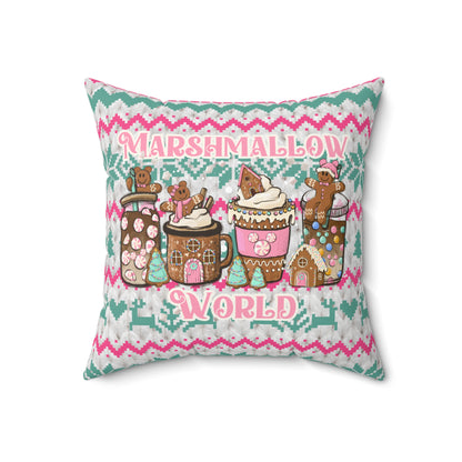 Marshmallow World - Square Pillow