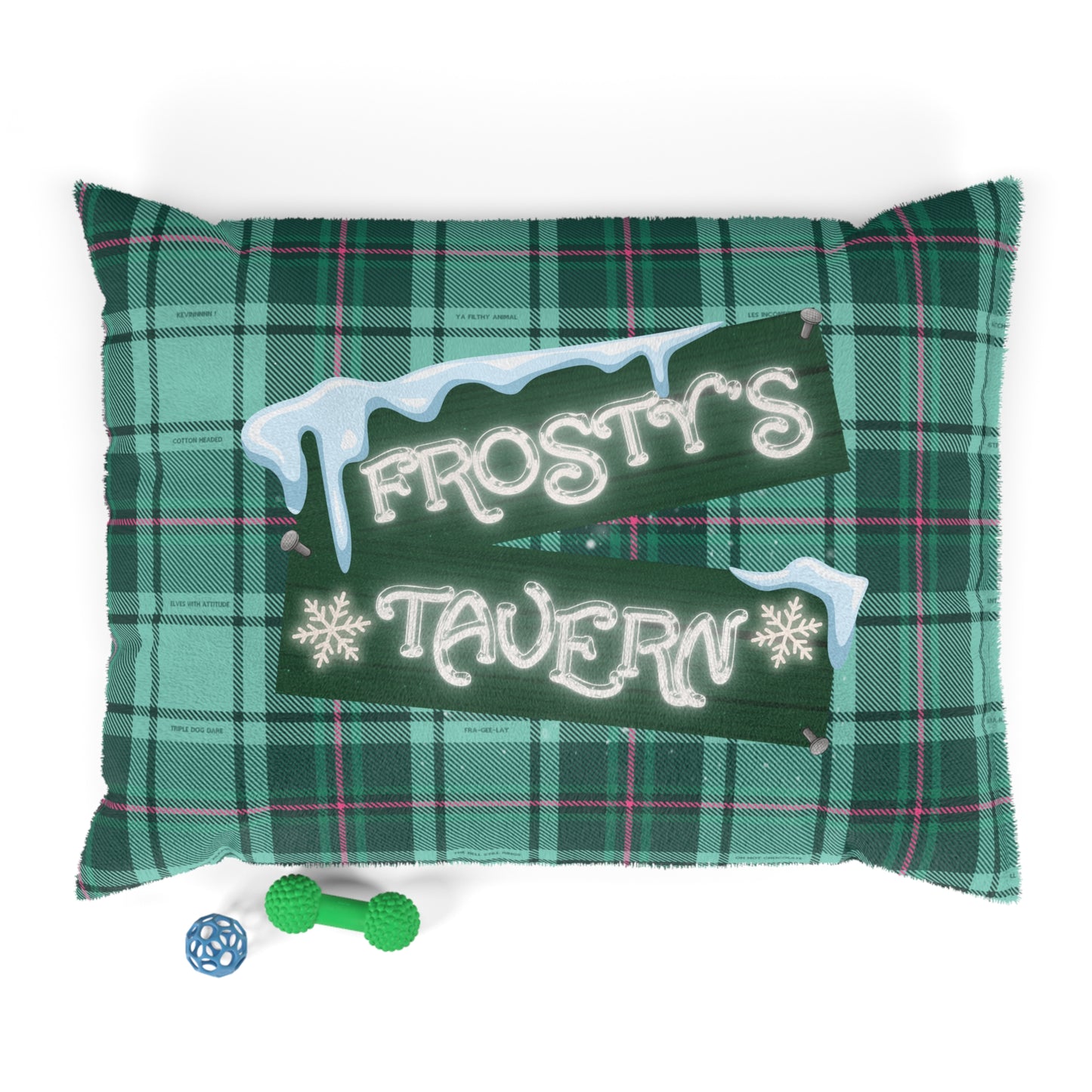 Frosty's Plaid - Pet Bed