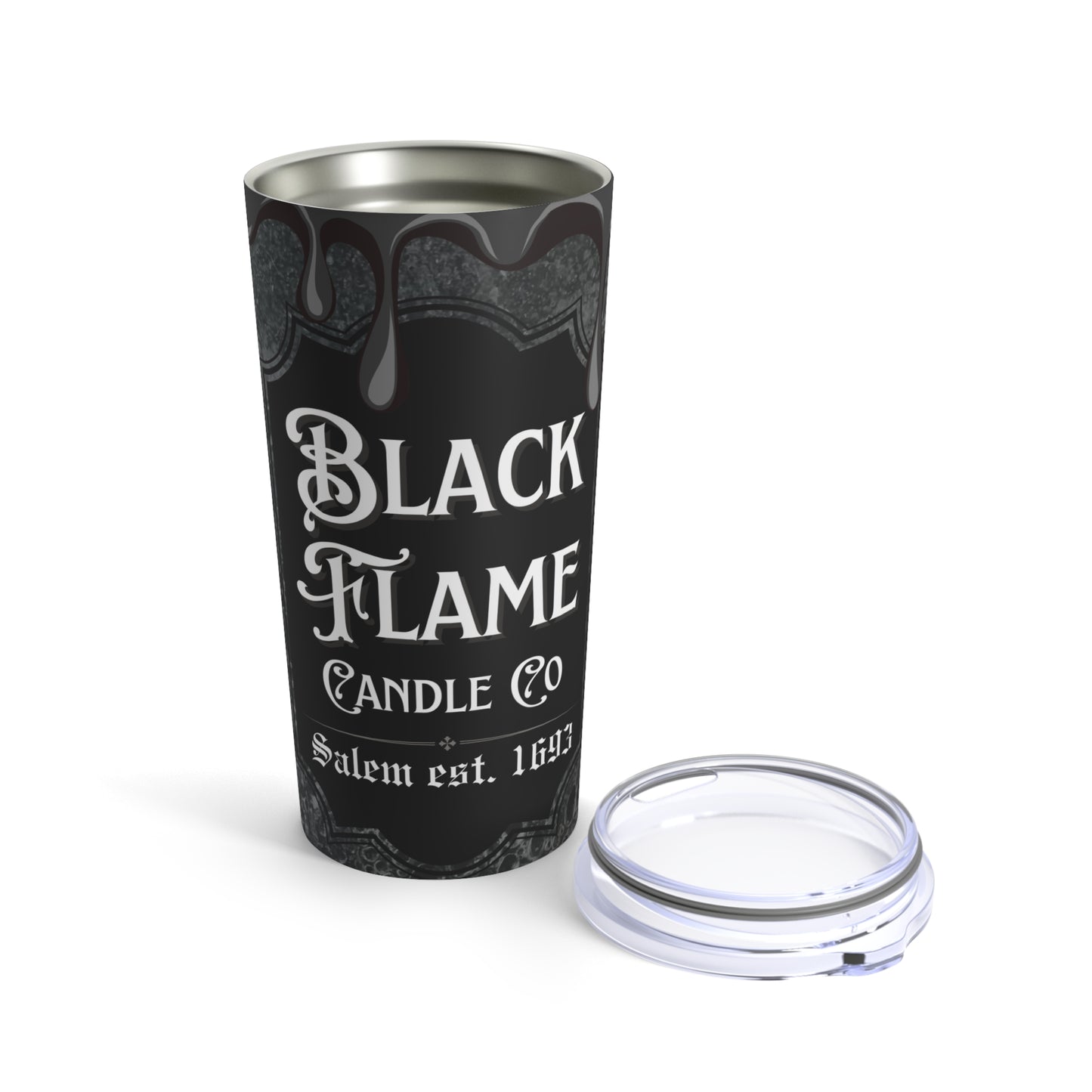Black Flame Candle - Tumbler 20oz