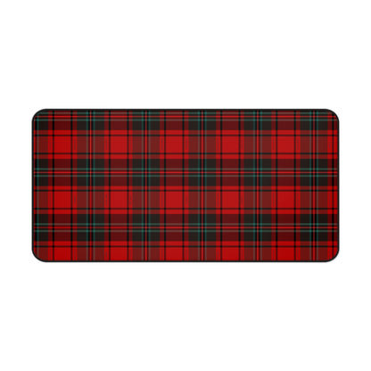 Merry Movies Red Plaid Desk Mat