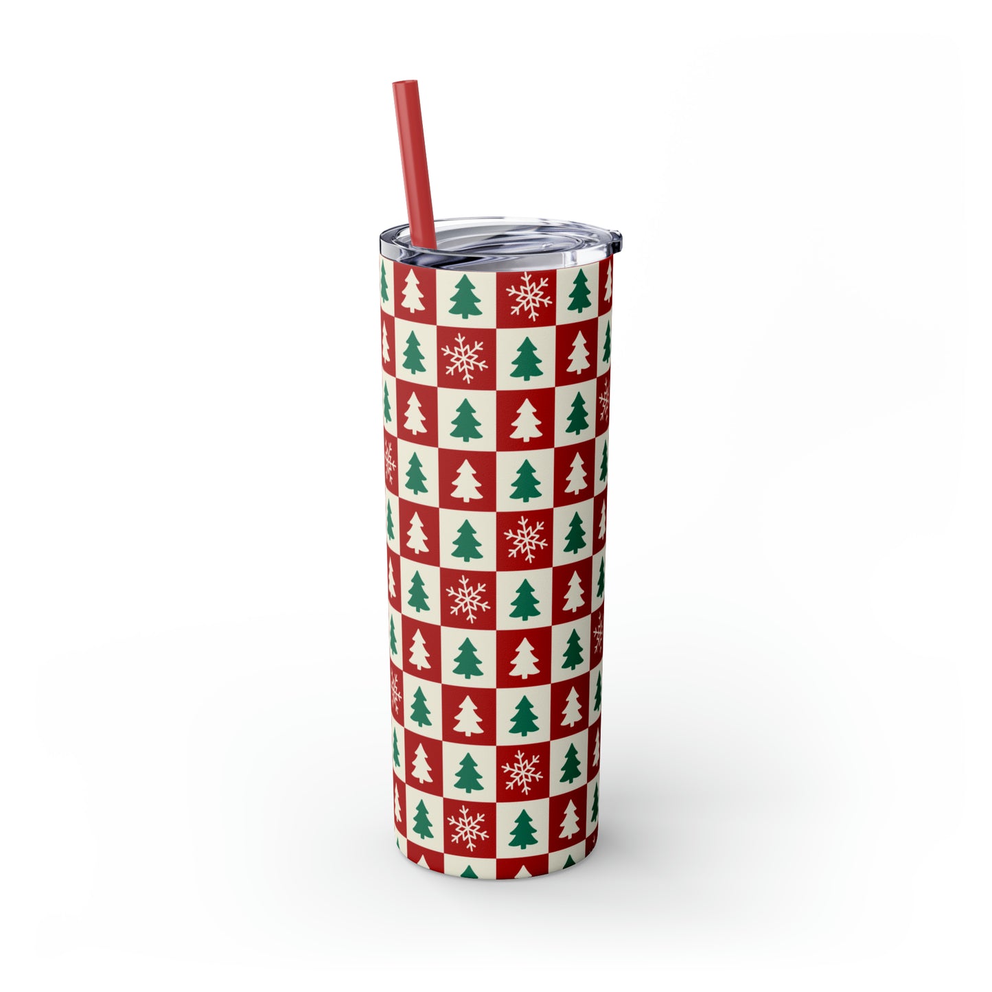 Country Trees - Skinny Tumbler with Straw