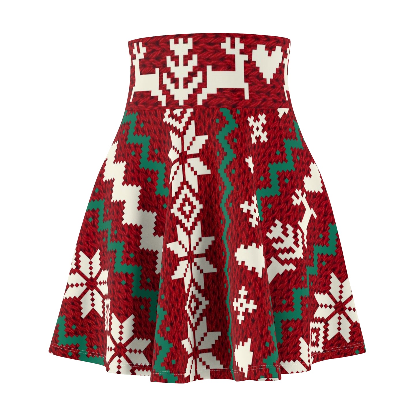 Santa Sweater - Women's Skater Skirt