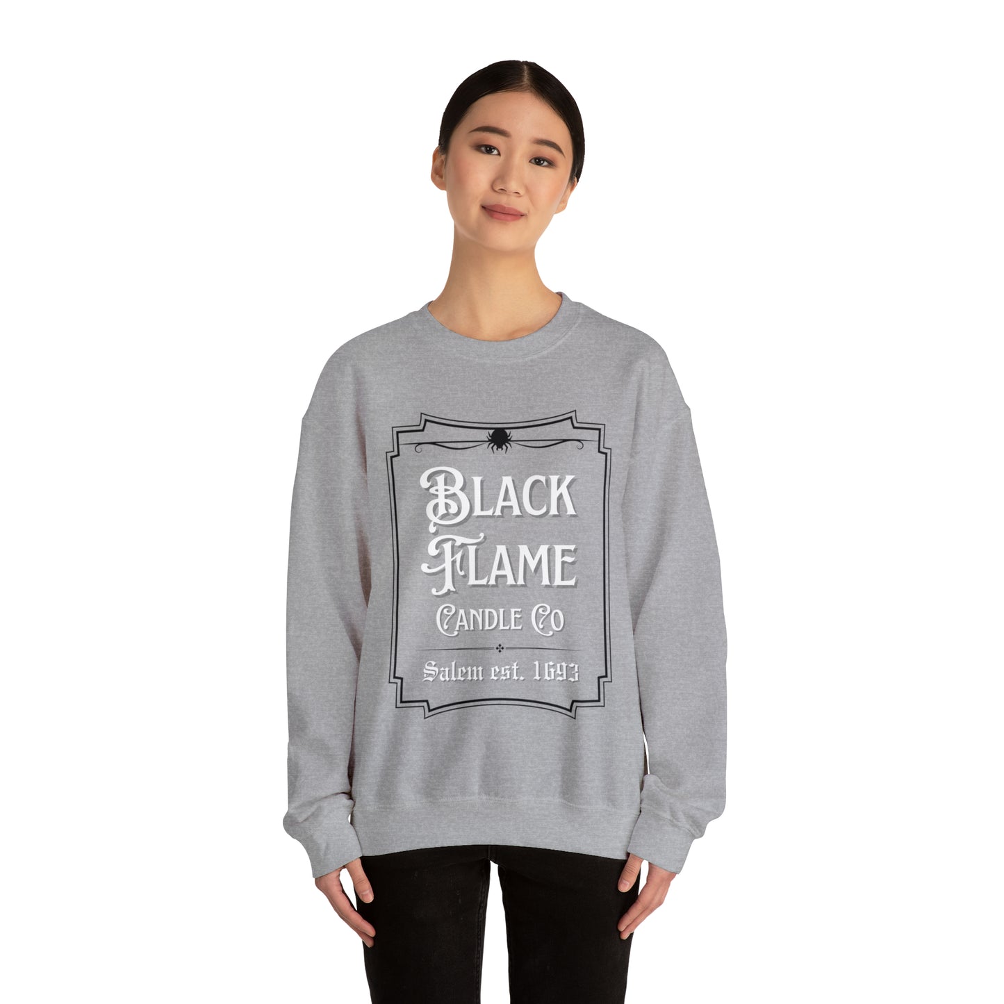 Black Flame Candle - Crewneck Sweatshirt