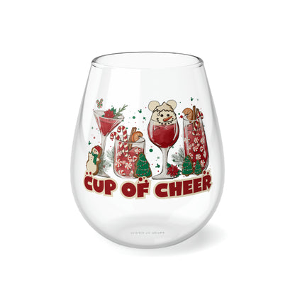 Cup of Cheer - Stemless Wine Glass,