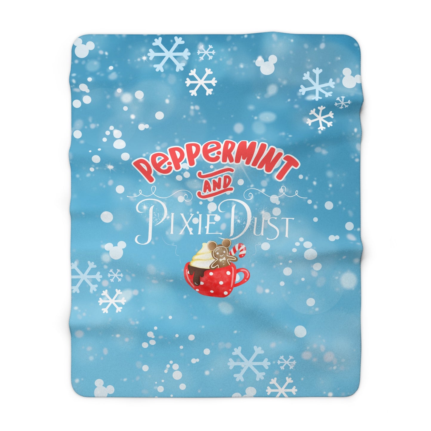 Peppermint & Pixie Dust - Sherpa Fleece Blanket
