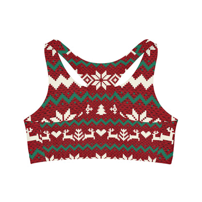 Santa Sweater - Sports Bra