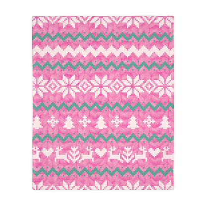 Marshmallow World & Santa's Fav - Velveteen Blanket (Two-sided print)