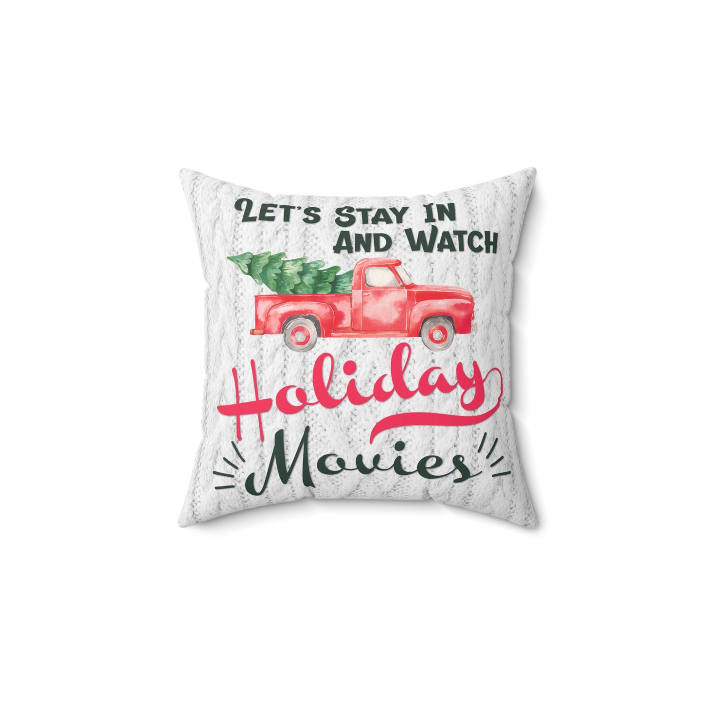 Holiday Movies - Square Pillow