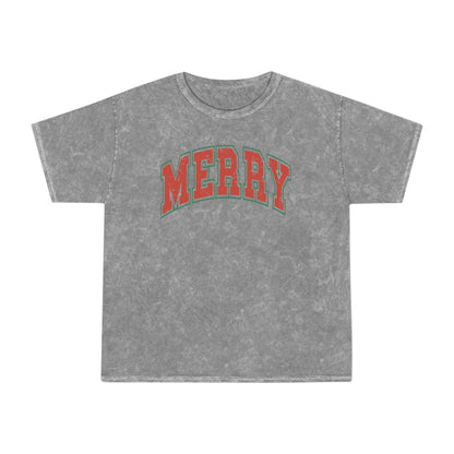 Merry Movies Plaid - Mineral Wash T-Shirt