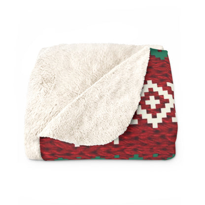 Santa Sweater - Sherpa Fleece Blanket